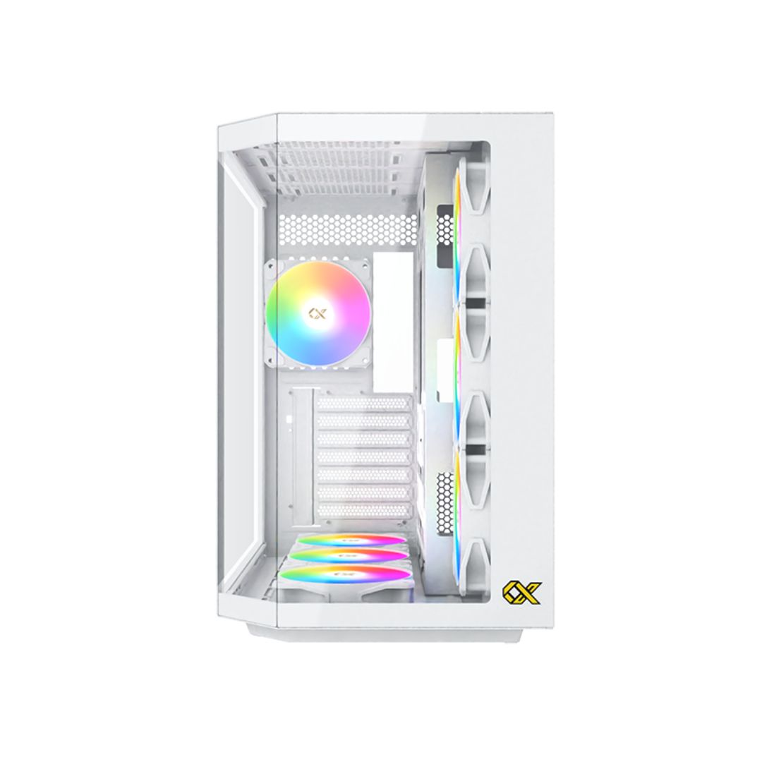 Xigmatek CUBI II Arctic Glass, Mid Tower Case - White