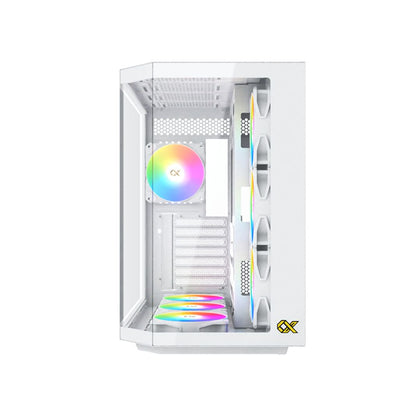 Xigmatek CUBI II Arctic Glass, Mid Tower Case - White