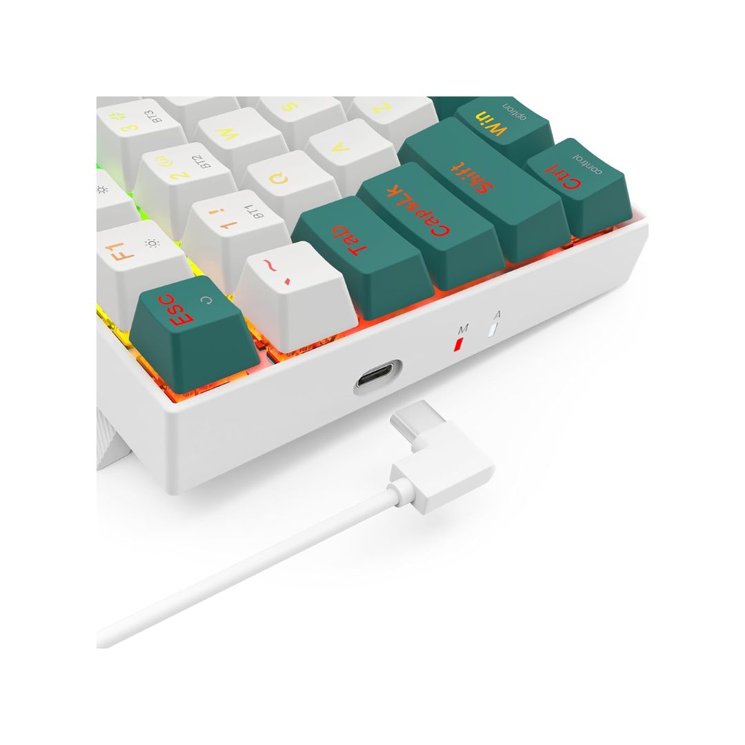 لوحة مفاتيح الألعاب Redragon SINGED K678-PRO اللاسلكية 82% ذات 3 أوضاع RGB