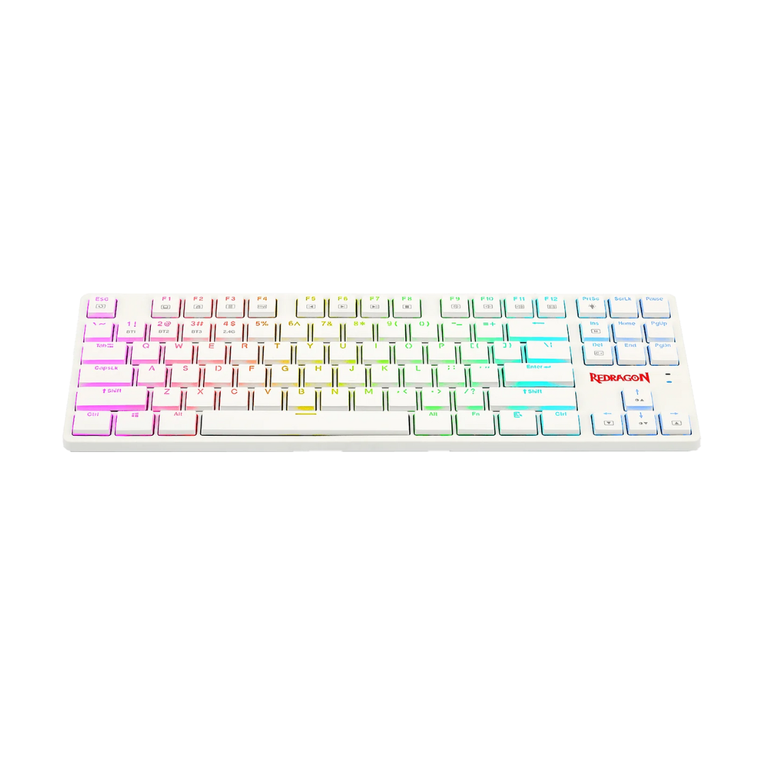 Redragon K539 Anubis 80% Wireless RGB Mechanical Keyboard - White