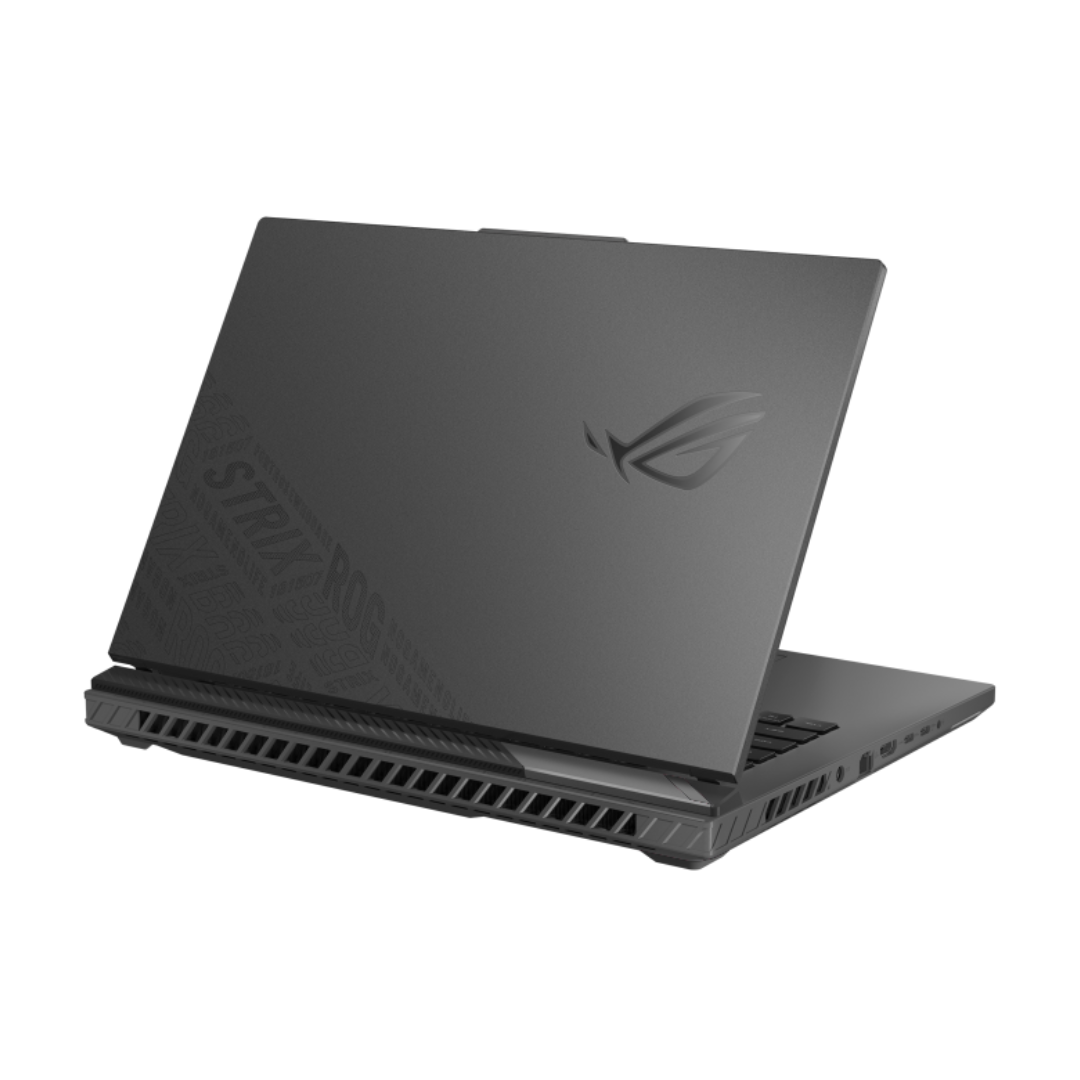 ASUS ROG Strix G16 G614FR-RV070، AMD Ryzen 9-8940HX، ذاكرة وصول عشوائي (RAM) سعة 16 جيجابايت، قرص SSD سعة 1 تيرابايت، NVIDIA RTX 5070 Ti سعة 12 جيجابايت، شاشة 16.0 بوصة بدقة WUXGA وتردد 165 هرتز، لون رمادي Eclipse