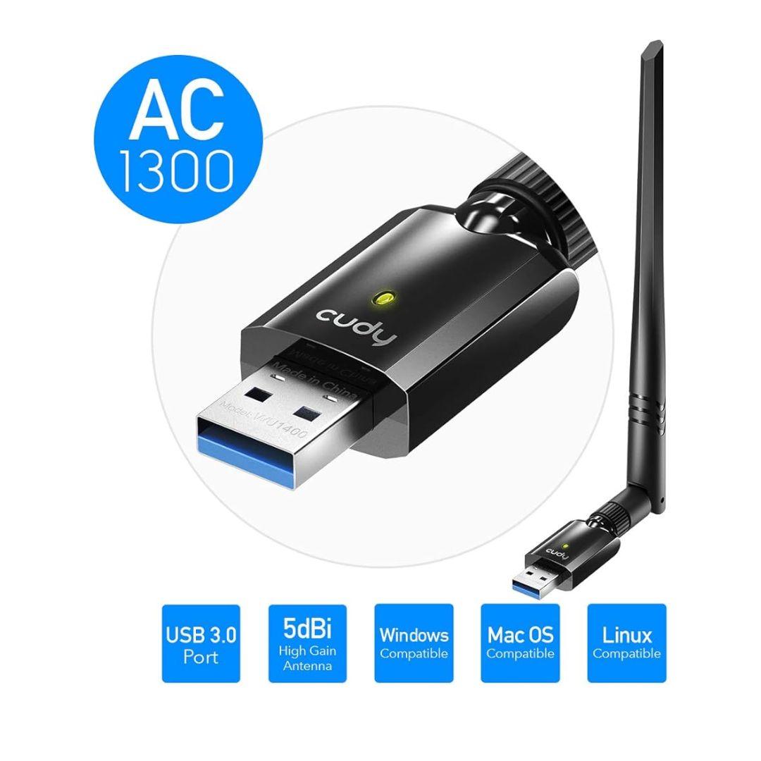 محول واي فاي لاسلكي USB Cudy WU1400