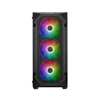 Gamdias AURA GC1 Mid Tower 4 Fan - Black