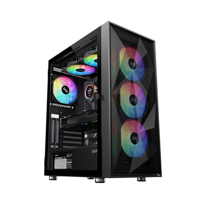 SAMA 3509 Black Mid Tower Case ATX - Black