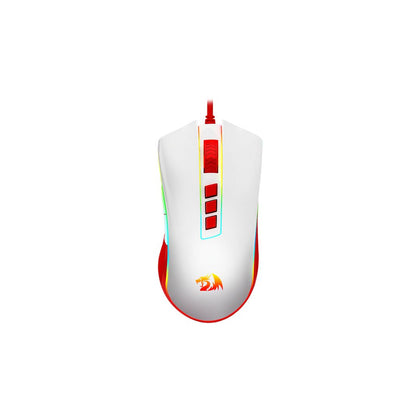 Redragon M711C COBRA Gaming Mouse - White Red