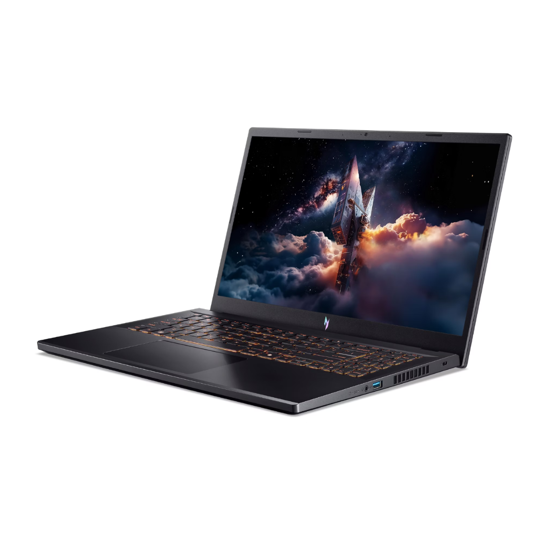 Acer Nitro V15 ANV15-52-788T، Intel Core i7-13620H، ذاكرة وصول عشوائي (RAM) سعة 16 جيجابايت، قرص SSD سعة 512 جيجابايت، بطاقة رسومات NVIDIA RTX 3050 سعة 6 جيجابايت، شاشة 15.6 بوصة عالية الدقة بتردد 165 هرتز، لون أسود أوبسيديان 