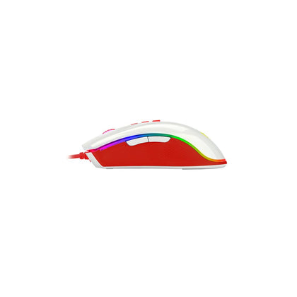 Redragon M711C COBRA Gaming Mouse - White Red