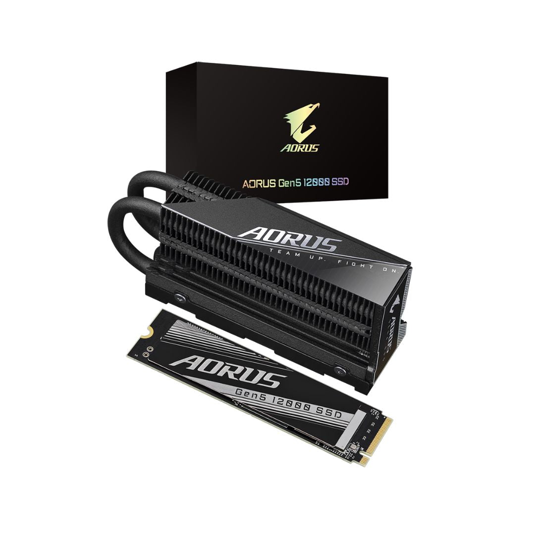 AORUS AG512K1TB PCIe 5.0 12 400 11 400MB s 1TB SSD M.2 NVME Gen 5