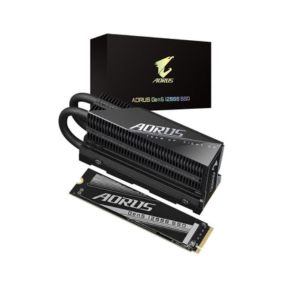 AORUS AG512K2TB PCIe 5.0  12,400/11,400MB/s 2TB SSD M.2 NVME Gen 5