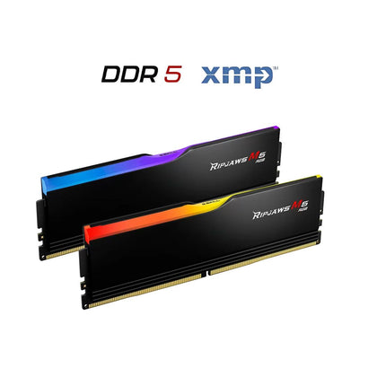 G.SKILL Ripjaws M5 RGB  DDR5 32GB (2x16GB) 6000MHz CL36, Intel XMP 3.0 - Black