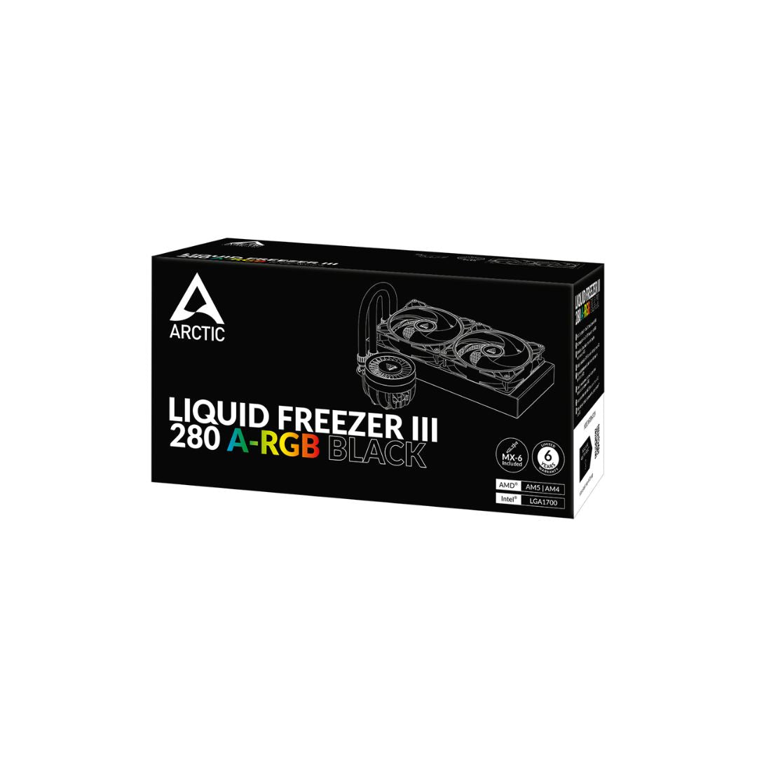 簡易水冷 ARCTIC LIQUID FREEZER III 280 BLACK Liquid Freezer III 280 A-RGB (Black) | Multicompatible All