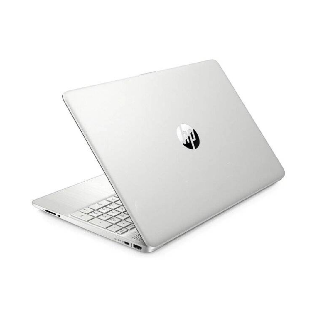 HP 15s-fq5299nia، Intel Core i7-1255U، ذاكرة وصول عشوائي (RAM) سعة 8 جيجابايت، قرص SSD سعة 512 جيجابايت، معالج رسومات Intel Iris، شاشة 15.6 بوصة عالية الدقة، لون فضي طبيعي