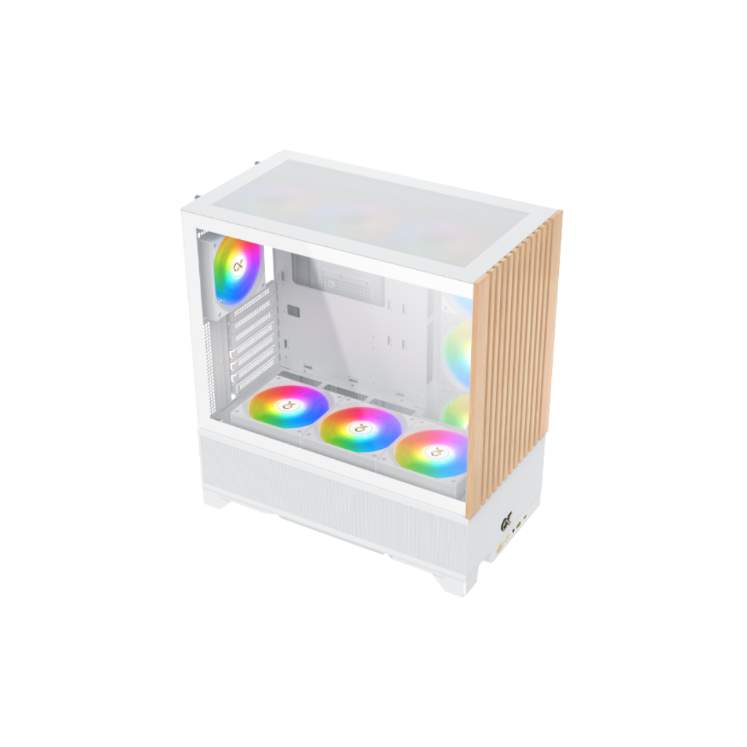 حافظة Xigmatek Endorphin WD Arctic Mid Tower - بيضاء