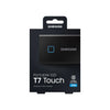 SAMSUNG T7 Touch Portable SSD 2TB ,up to 1050MB/s, USB 3.2 External , Black (MU-PC2T0K/WW)