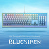 Redragon K654GWB-RGB BLUESIREN 104 Keys Wired RGB Gaming Keyboard, Red Switch