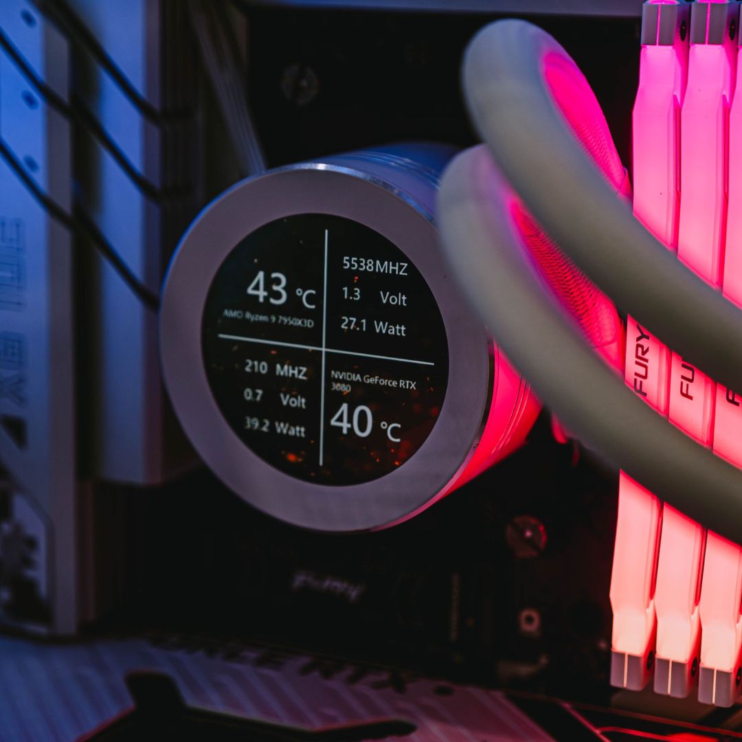 مبرد وحدة المعالجة المركزية السائل DarkFlash DN360S - أبيض