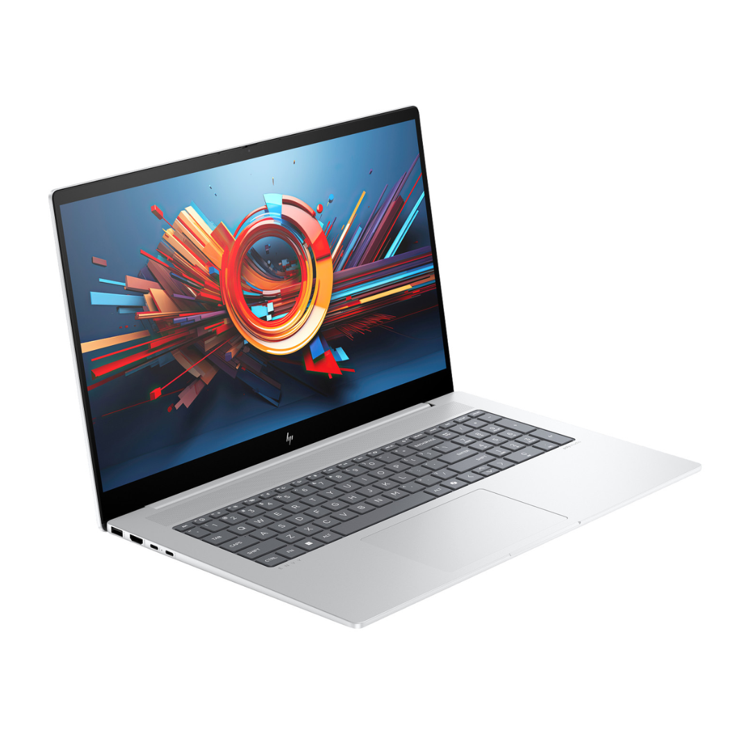 HP Envy 17T-DA0097NR، معالج Intel Ultra 7-155U، ذاكرة وصول عشوائي (RAM) سعة 32 جيجابايت، قرص SSD سعة 1 تيرابايت، بطاقة رسومات NVIDIA GeForce RTX 3050 سعة 4 جيجابايت، شاشة لمس FHD IPS مقاس 17.3 بوصة، لون فضي جلاسير 