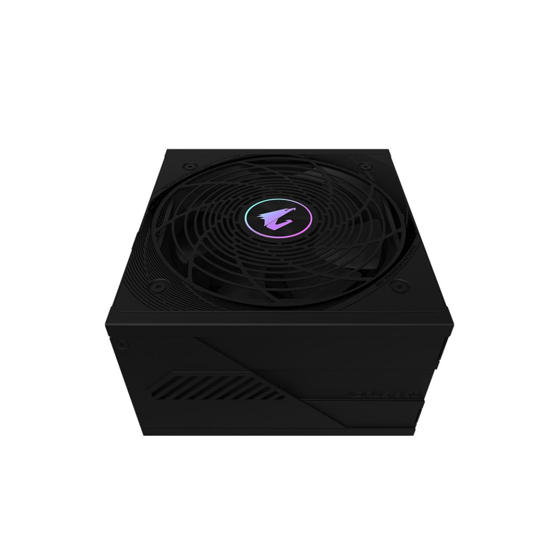 جيجابايت AORUS ELITE GP-AE850PM، وحدة تزويد طاقة كاملة التوصيل، 850 واط، بكفاءة 80+ بلاتينيوم، PCIe 5.1 – أسود