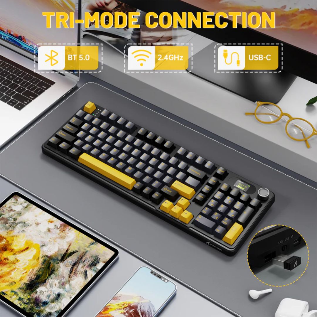 ATTACK SHARK X98 PRO Tri-Mode Wireless Mechanical Keyboard - Starry Night