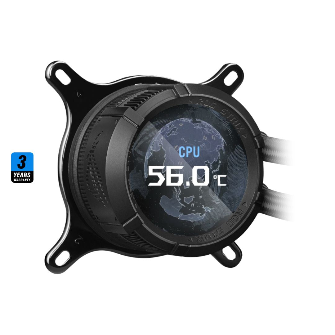 ASUS ROG STRIX LC III 360 ARGB أسود، شاشة LCD