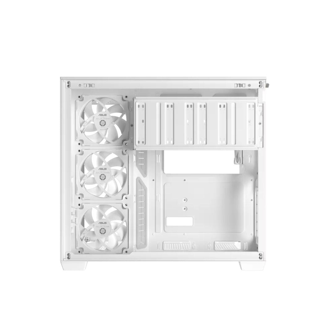حافظة ASUS A32 PLUS، 4 مراوح ARGB - أبيض