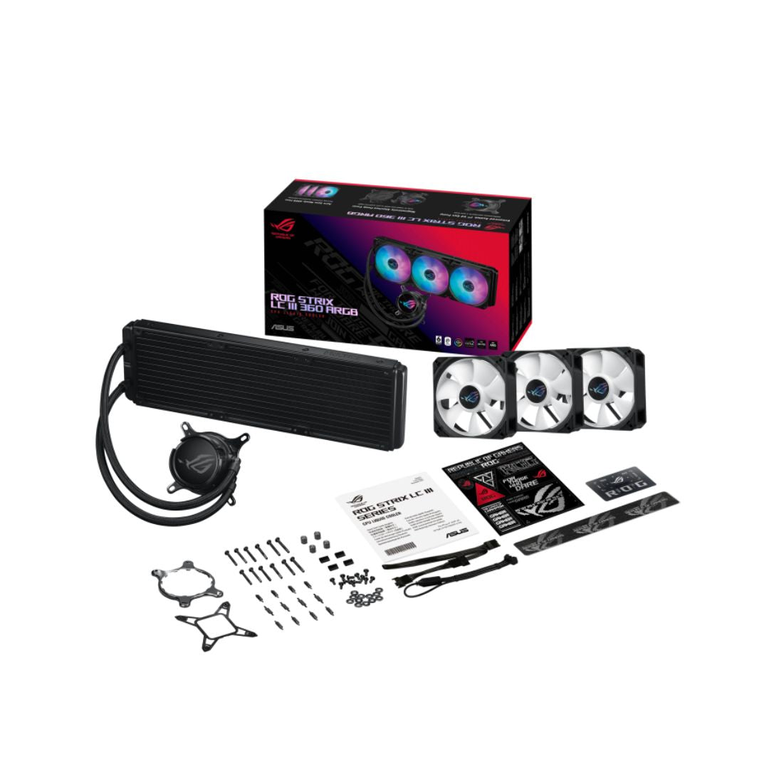 ASUS ROG Strix LC III 360 ARGB، أسود