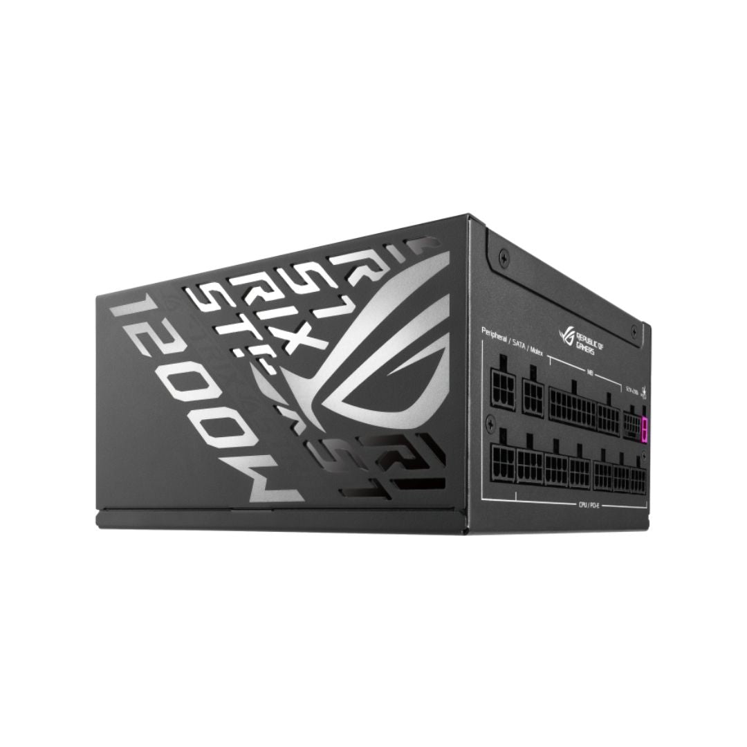 ASUS ROG-STRIX-1200P-GAMING 1200W 80+ Platinum، PCIE 5.1، وحدات كاملة