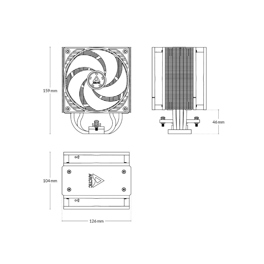 Arctic Freezer 36 A-RGB - White