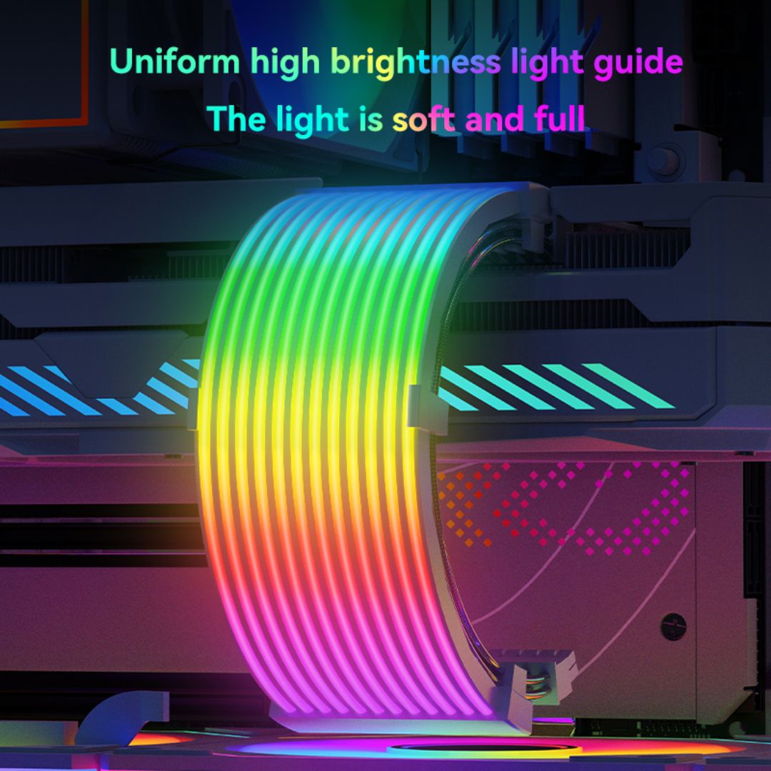 SNOWMAN Sleeved Cover Extension Cable MB & GPU ARGB, 24 Pin + 12+4 Pin 12 VHPWER Kit