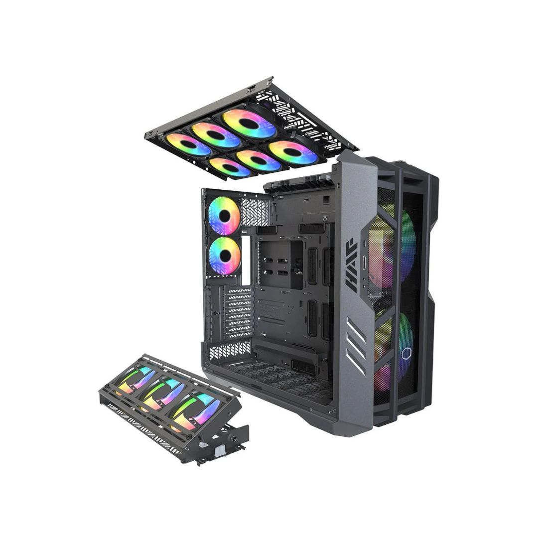 مروحة Cooler Master HAF 700 Full Tower 5 - أسود