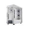 وحدة تبريد Cooler Master MasterBox 600 Mid Tower 4 Fan - أبيض