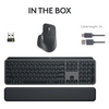 Logitech MX Keys S Combo - Performance Wireless Keyboard & Mouse with Palm Rest