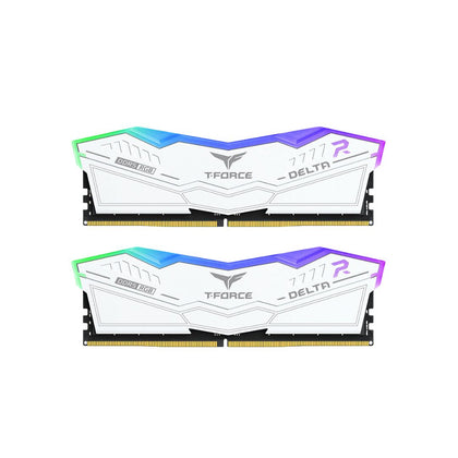 TEAMGROUP T-Force Delta RGB DDR5 Ram 16GB (2x8GB) 6000MHz CL38 - White