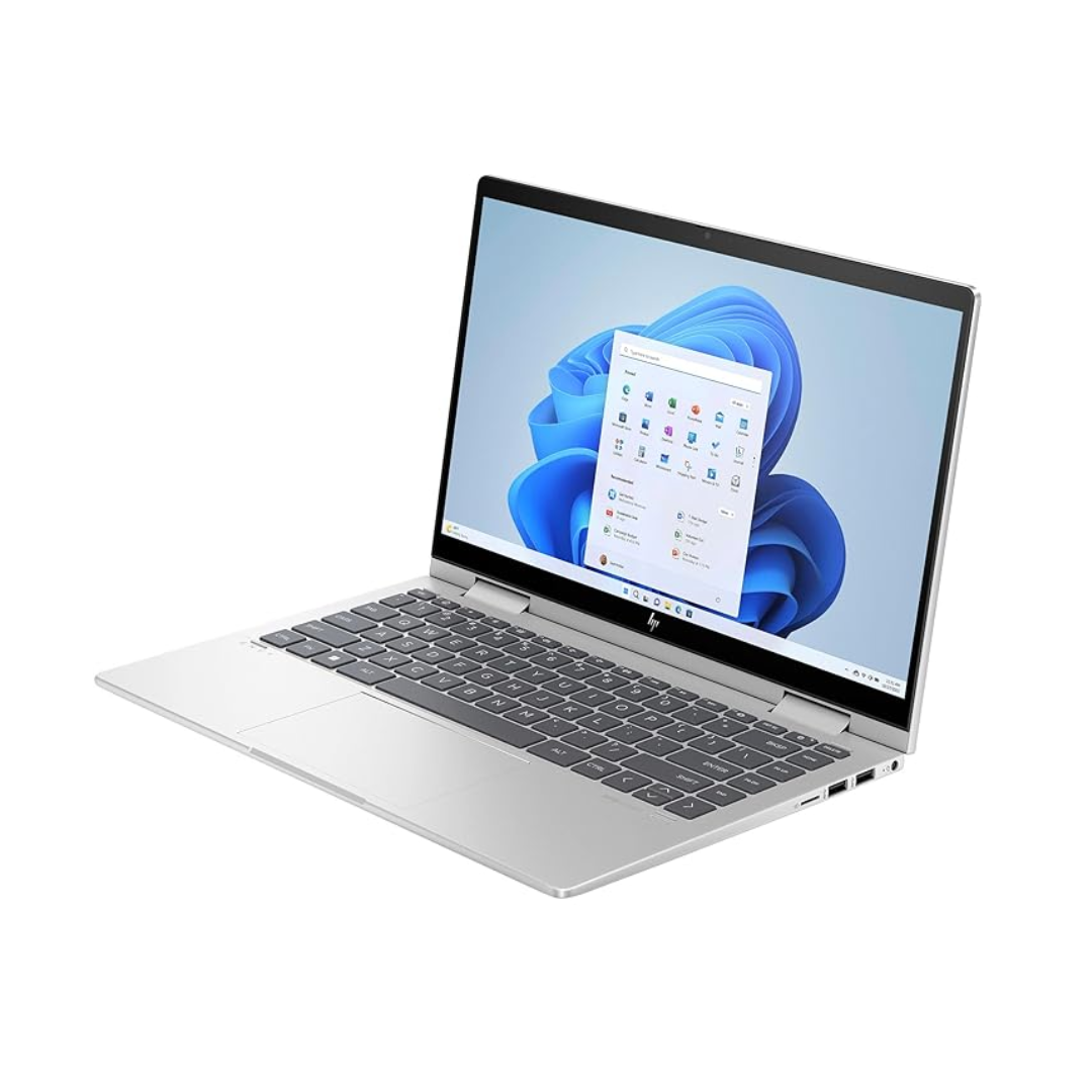 HP Envy 14-ES1013DX، Intel Core 5-120U، ذاكرة وصول عشوائي (RAM) سعة 8 جيجابايت، قرص SSD سعة 512 جيجابايت، معالج رسومات Intel®، شاشة 14.0 بوصة IPS Touch x360، لون فضي