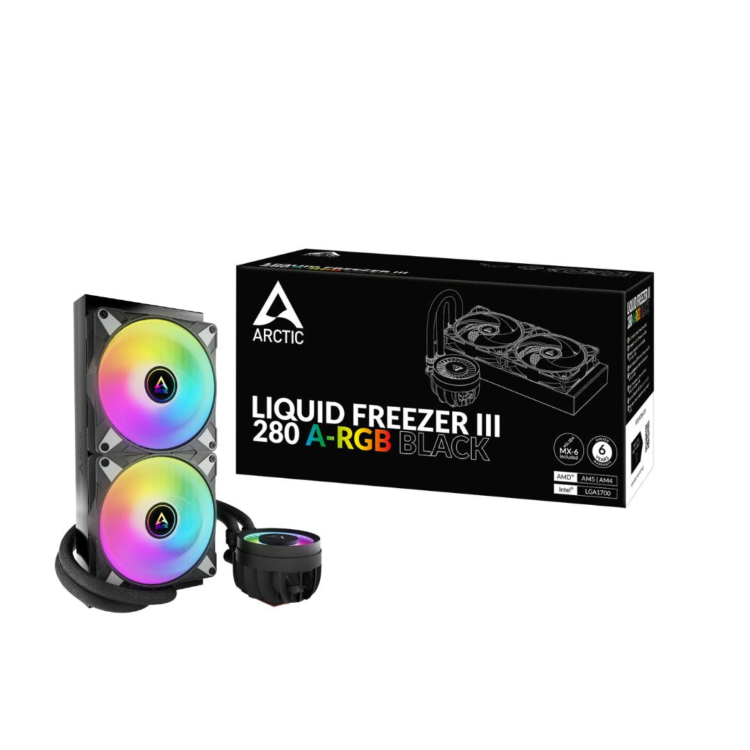 Arctic Liquid Freezer III 280 A-RGB - Black – العالمية للحاسبات