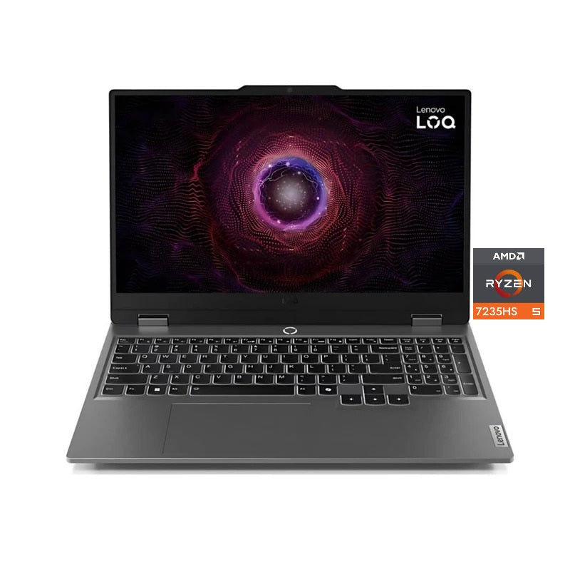 Lenovo LOQ 15ARP9 - (HNIN), AMD Ryzen 5-7235HS, RAM 12GB, SSD 512GB, NVIDIA RTX 3050A 4GB, 15.6 FHD 144Hz, Luna Grey