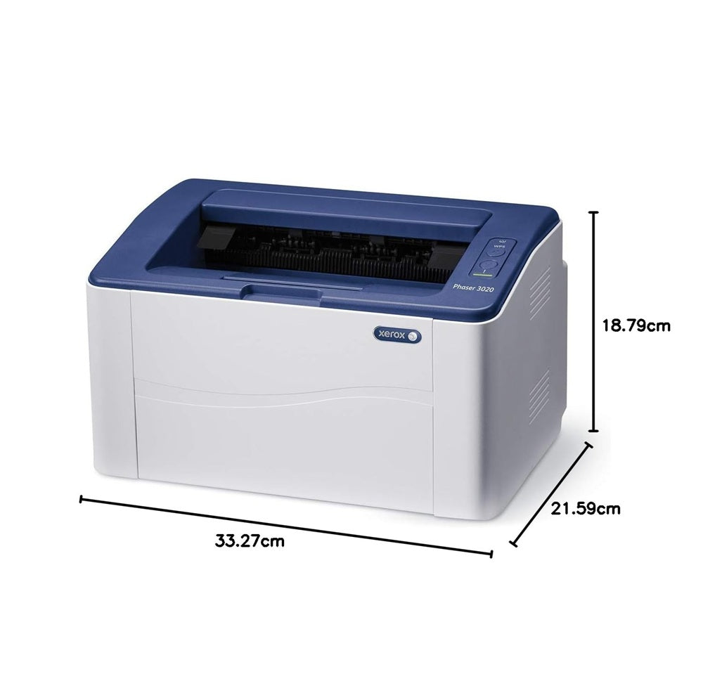 طابعة ليزر Xerox Phaser 3020 Wi-Fi (أبيض وأسود) 