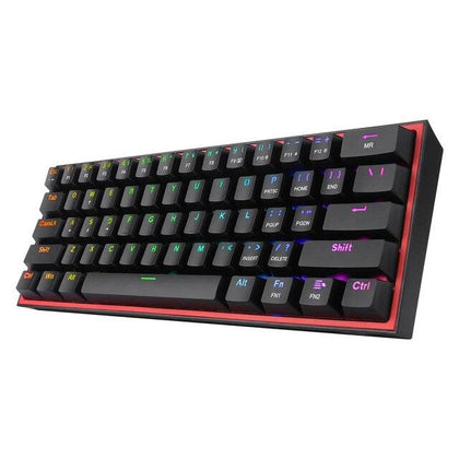 FIZZ K617 60%  Rainbow Mechanical Gaming Keyboard, Red Switch