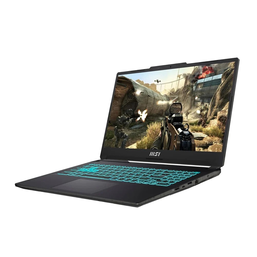 MSI Cyborg 15 A13VE-1290XAE، Intel Core i7-13620H، ذاكرة وصول عشوائي (RAM) سعة 16 جيجابايت، قرص SSD سعة 512 جيجابايت، بطاقة رسومات RTX 4050 سعة 6 جيجابايت، شاشة 15.6 بوصة FHD IPS بتردد 144 هرتز، لون أسود شفاف