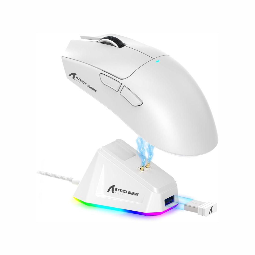 ATTACK SHARK X11  Wireless Gaming Mouse - White