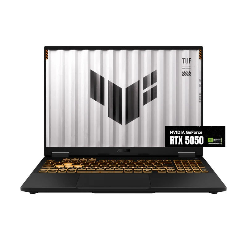 ASUS TUF Gaming F16 FX608JH-RV033AR، Intel Core i5-13450HX، ذاكرة وصول عشوائي (RAM) سعة 16 جيجابايت، قرص SSD سعة 512 جيجابايت، بطاقة رسومات NVIDIA Geforce RTX 5050 سعة 8 جيجابايت، شاشة 16.0 بوصة WUXGA بتردد 165 هرتز، لون رمادي
