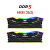 TEAMGROUP T-Force Delta RGB DDR5 Ram 64GB (2x32GB) 6000MHz CL38 - Black