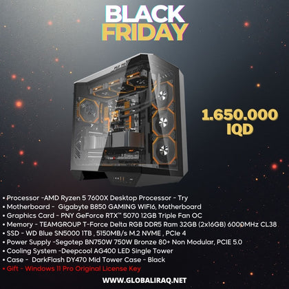 Pc Build AMD Ryzen 5 7600X, RTX 5070 12GB