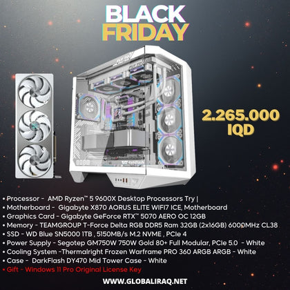 Pc Build AMD Ryzen 5 9600X, RTX 5070 12GB