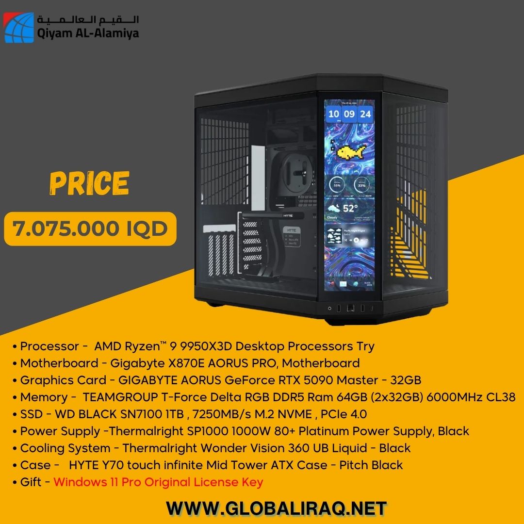 Pc Build AMD Ryzen 9 9950X3D, RTX 5090 32GB