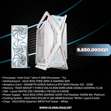Pc Build intel Ultra 9 285K, RTX 5090 32GB