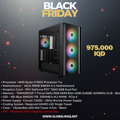 Pc Build AMD Ryzen 5 5500, RTX 5060 8GB