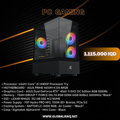 Pc Build intel i5 14400F, RTX 4060 Ti 8GB