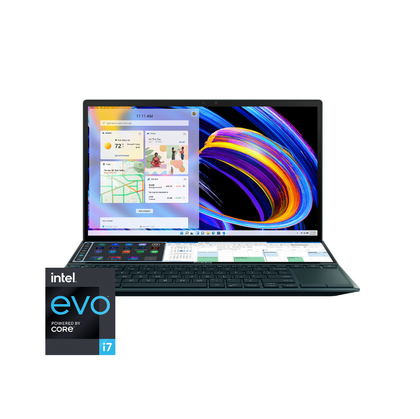 ASUS Zenbook Pro 14 Duo UX482egr, Intel Evo Core i7-1195G7, RAM 16GB, 1TB SSD, GeForce MX450 , 14.0'' FHD TP WV Touch, Celestial Blue