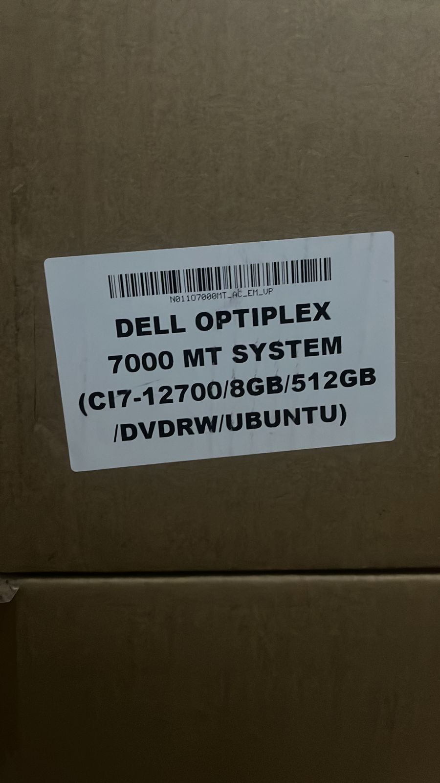 System Dell OptiPlex 7000, Intel Core i7-12700, RAM 8GB, 512GB SSD, Integrated Graphics, Black